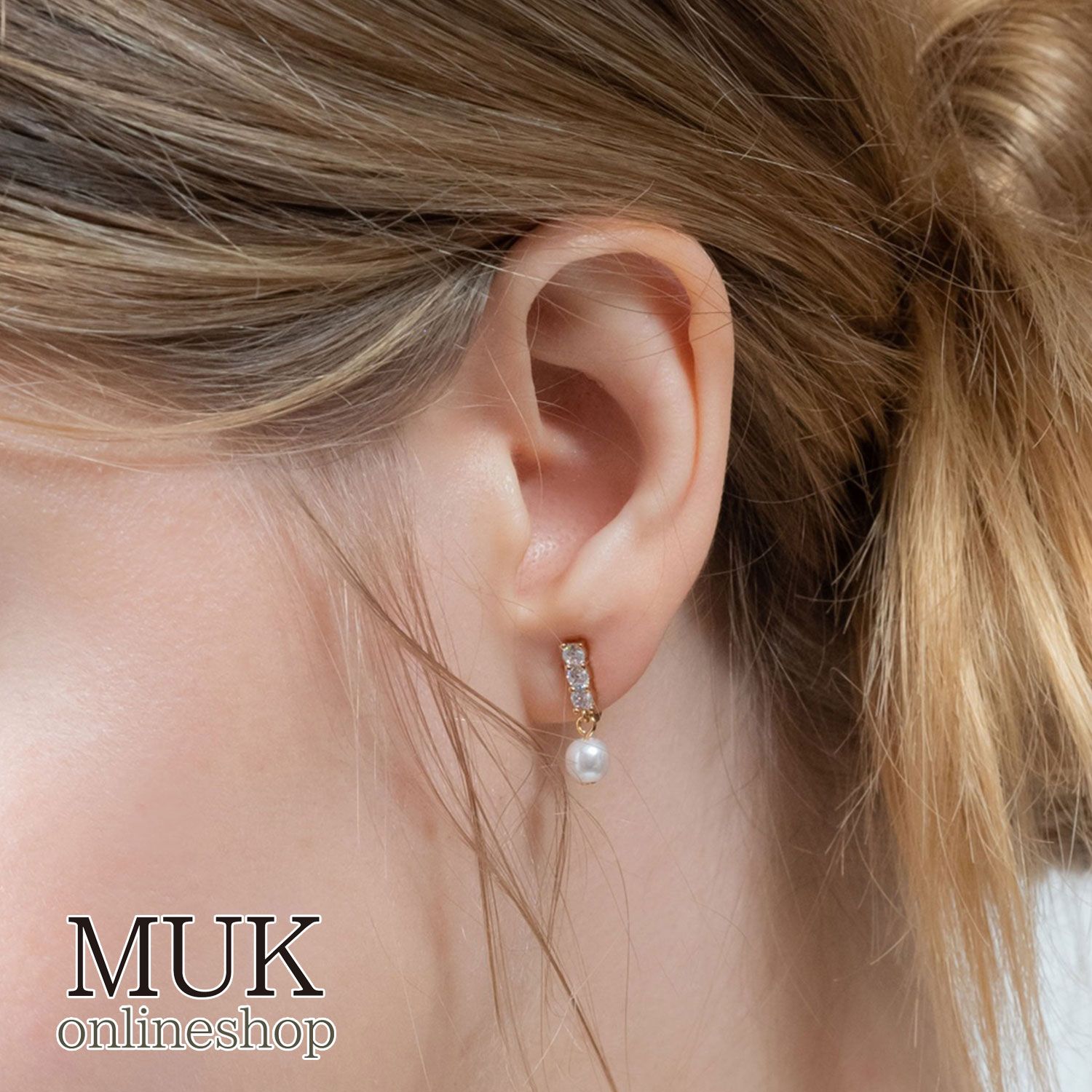 イヤリング 痛くない 金属アレルギー ニッケルフリー 日本製 madeinjapan ラウンドメタルイヤリング キュービックジルコニア パール ゆれる シンプル...