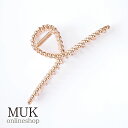 ヘアクリップ バンス クリップ バンスクリップ メタル ツイスト くるりん ピンクゴールド シンプル muk プレゼント ギフト