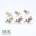 ピアス チタン チタンポスト チタンピアス 金属アレルギー チューリップ ちゅーりっぷ 花 はな flower フラワー 天然石 日本製 made in Japan ナチュラルストーンチューリップピアス【MUK Dreamy stone】