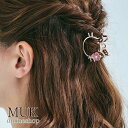 ヘアクリップ バンスクリップ バンス クリップ ねこ ネコ 猫 キャット 花 はな 桜キャットミニバンスクリップ