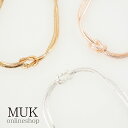 【限定★最大600円クーポン】 ブレスレット ブレス チェーン チェーンブレスレット マグネット 磁石 簡単 結んだ 結び目 メタル シンプル ゴールド シルバ...