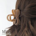【最大600円OFFクーポン】ヘアクリップ バンスクリップ バンス クリップ リボン Ribbon りぼん クリアブラック ベージュ シンプル プラスチック