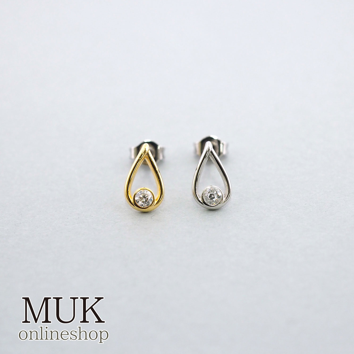 ピアス ドロップラインピアス 合金 ニッケルフリー 厚メッキ 0.2ミクロン バフ仕上げ サージカルステンレスポスト キュービックジルコニア MADE IN JAPAN 日本製 MUK petite charme クリスマスプレゼント