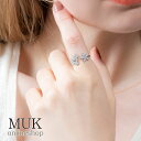 【2日間限定★100円OFFクーポン】指輪 リング サイズ フリー 花 フラワー シンセチック ゴールド シルバー muk プレゼント ギフト 母の日 母の日プレゼント(4)