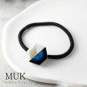 【最大600円OFFクーポン】ポニー ヘアゴム ゴム隠し 美濃焼 藍色 六角 【MIKELO】 ミケロ 日本製 シンプル シック ネイビー 紺 伝統工芸 陶器 ...