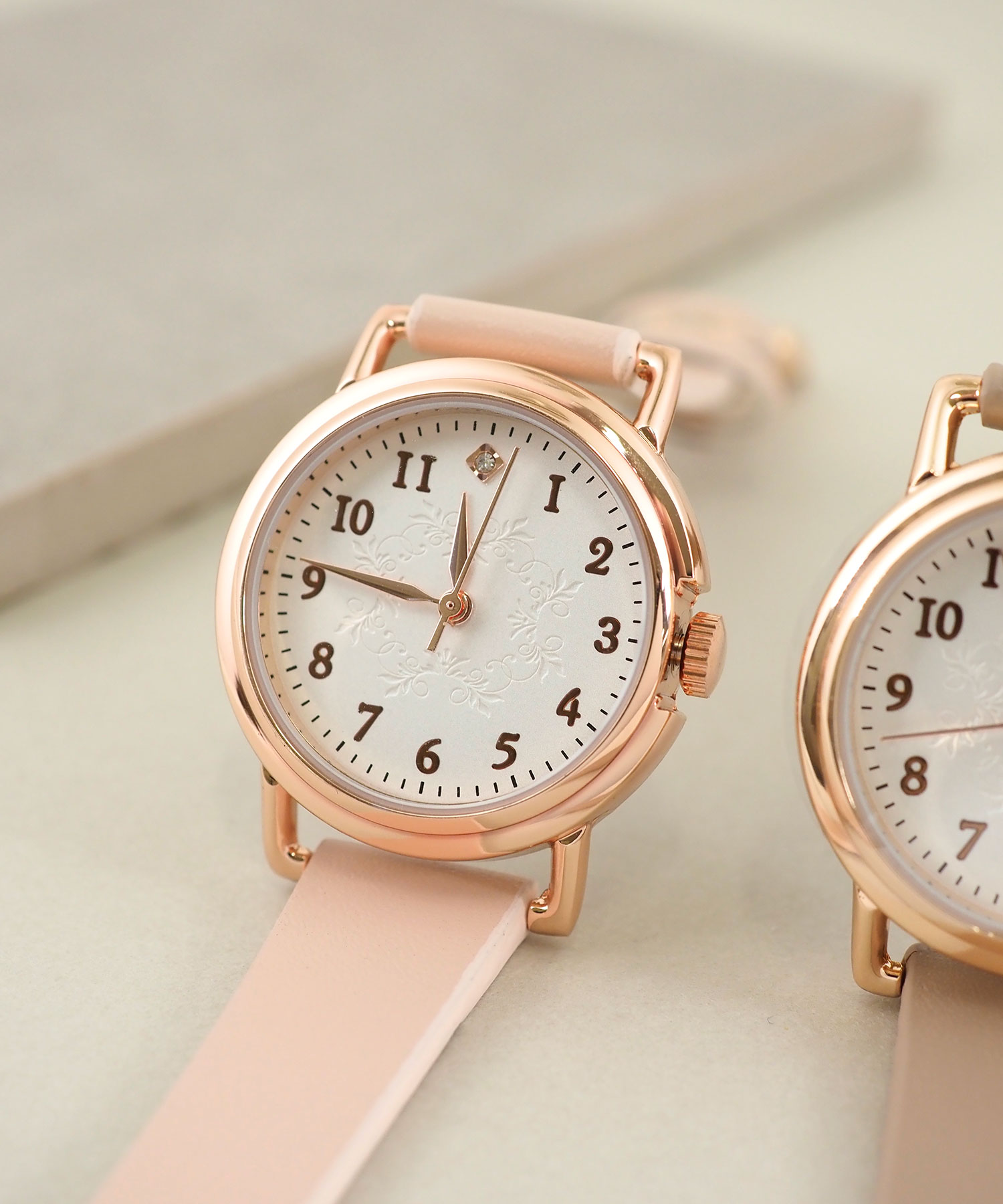 MUK ONLINE SHOP 楽天市場店のエッジングベルトウォッチ 時計 ベルト 合皮 革ベルト ウォッチ レディース ウォッチ フィールドワーク クリスマスプレゼント｜アングル2