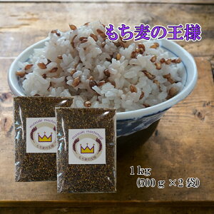 もち麦の王様(ダイシモチ玄麦）1kg(500g×2袋）紫もち麦国産1kg　メール便送料無料　玄麦　β-グルカン　コーシャ認証