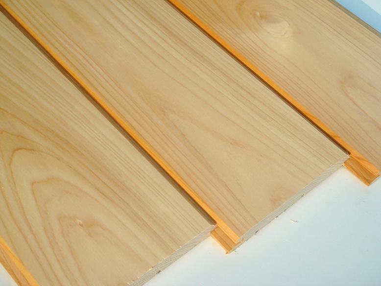 国産桧 無垢 羽目板　節なし　1枚物　自然塗装　長さ2900ミリ品