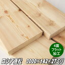 ロシア産 唐松 2985×142×27(ミリ) 4面面取り 4面プレナー(11.5kg)