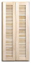 桐 無垢 壁収納 ルーバータイプ オイル塗装(クリア色) 高さ810ミリ品