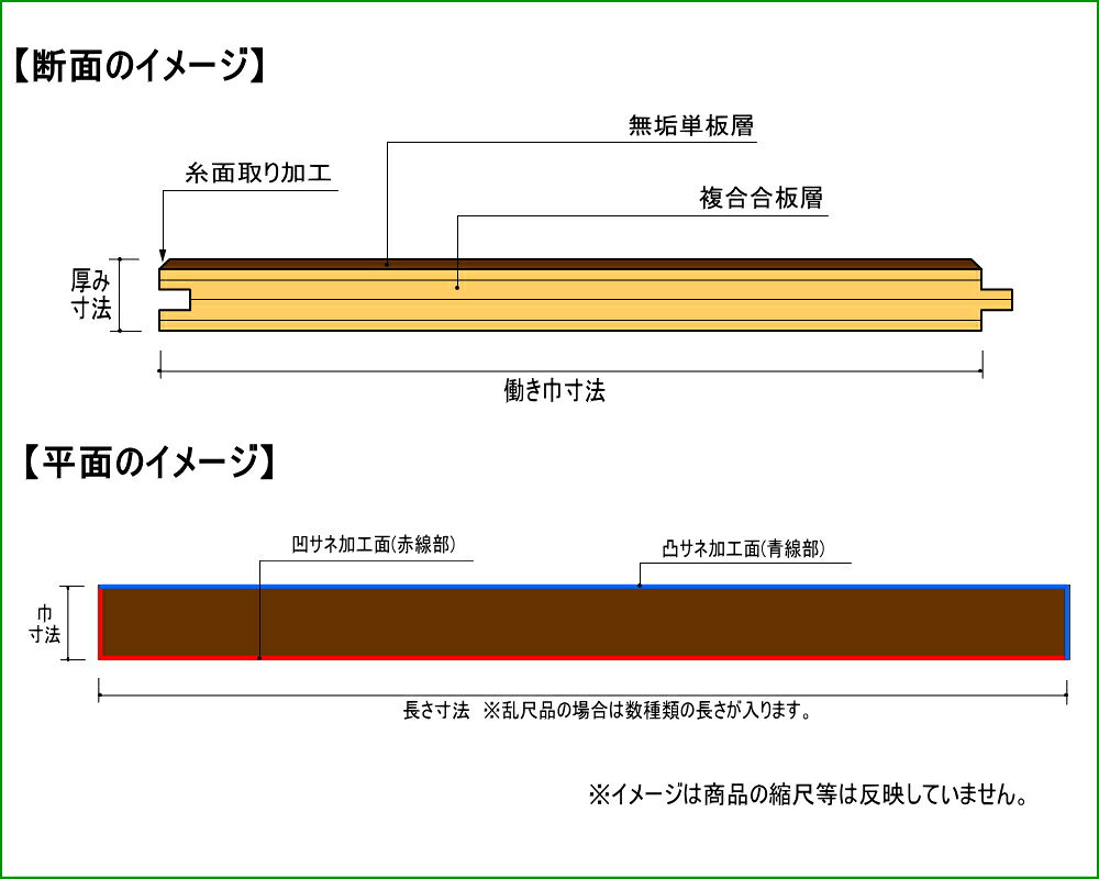 なら 厚貼りフローリング なぐり加工 無塗装品 150ミリ幅 3