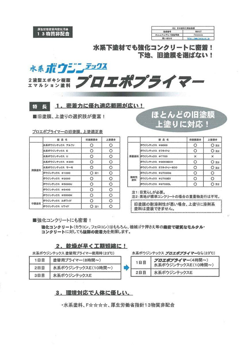 【送料無料】水谷ペイント水系ボウジンテックスプロエポプライマー3kgセット