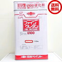 【送料無料】日本ペイントファインウレタンU100　ホワイト　白　15kgセット業務用/鉄部/木部/外壁用