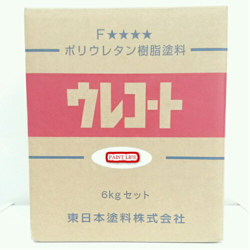 【送料無料】東日本塗料ウレコート　白6kgセット 1