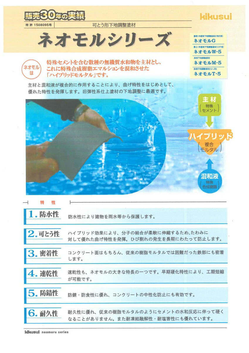 【送料無料】菊水化学工業ネオモルM-5（13.5kgセット） 1