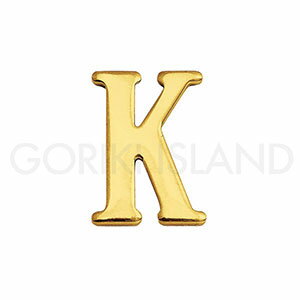 ゴーリキアイランド 真鍮製 切り文字 ブラスレター 30mm【K 大文字】820111