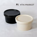 4th-market スタックカップ 白 黒|幅11cm 耐熱 オーブン レンジ 直火 対応 保存 容器 調理道具 器 萬古焼 土物 白 stuck フォースマ...