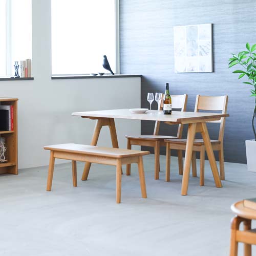 各地の名工房 浜本工芸 No.7500 ベンチ 国産家具 無垢 ベンチ オーク