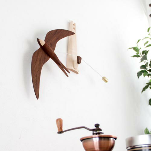 旭川クラフト 早見賢二 壁掛けロベロベー 国産クラフト 木製 オブジェ オーク ウォールナット