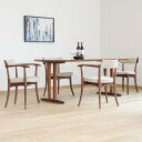 飛騨家具 HIDA 飛騨産業 CRESCENT クレセント アームチェア 背座張 国産家具 無垢 ダイニングチェア アームチェア オーク ウォールナット 布地 合成皮革 本革(3)