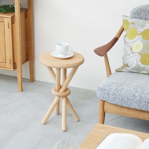 旭川家具 樹工房 wrinkle リンクル スツール 国産家具 無垢 スツール