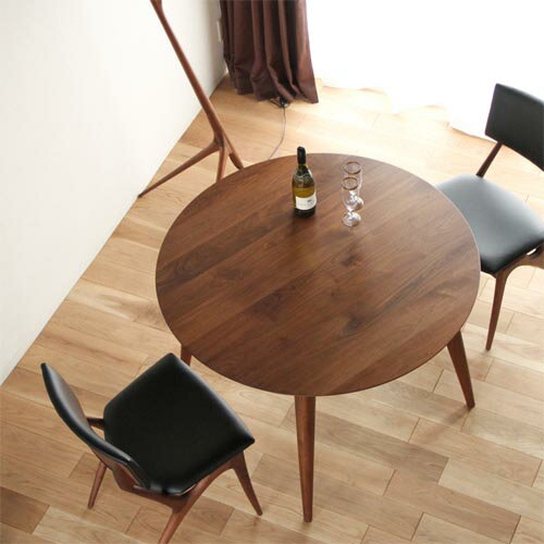 旭川家具 TAKUMI KOHGEI 匠工芸 CREER クレール ダイニング丸テーブル 国産家具 無垢 ダイニングテーブル ウォールナット