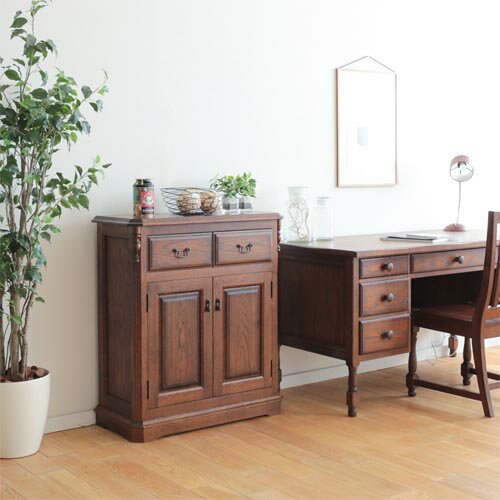 旭川家具 山室家具製作所 OAK35 オーク35 No.6 コンソールボックス 国産家具 無垢 リビングボード 北海..