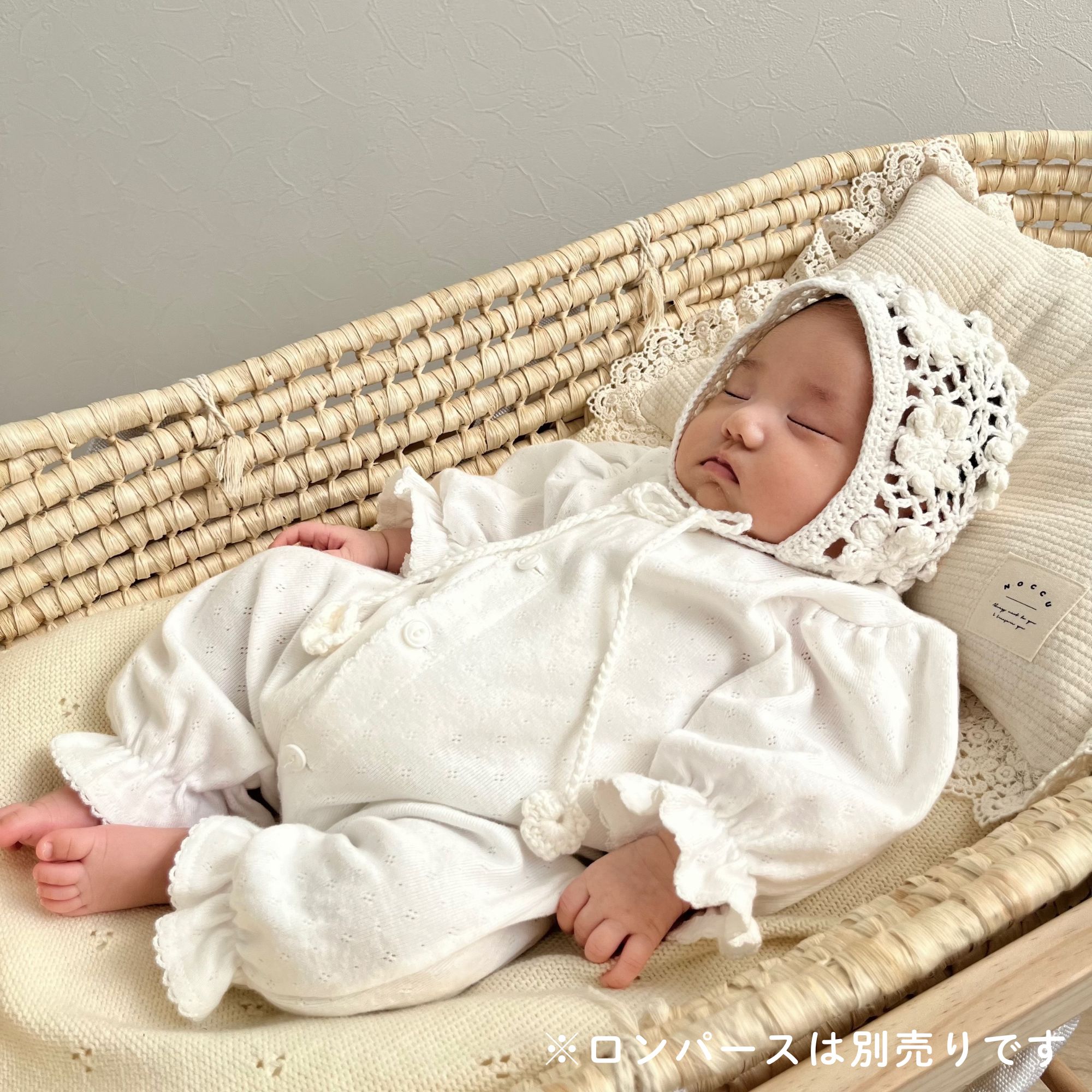 ボンネット ニット【LINE200円OFFクーポン】monbebe ハンドメイド 退院着 新生児 セレモニードレス 韓国子供服 ベビー服 男の子 女の子 出産祝い プレゼント ギフト 50 綿100 春 夏 秋 冬 お宮参り ロンパース ベビードレス 撮影 コットン100 2