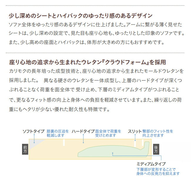 【レビュー特典】カリモク 2人掛椅子ロング 1750幅 2P ソファ 【ZW3012】 肘付 革 レザー 応接 karimoku [3]