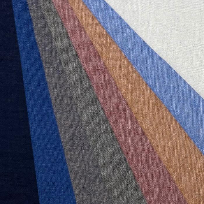 40/1 コットン ダンガリー 生地 【94282】 50cm単位 切り売り 全8色 114cm幅 国産