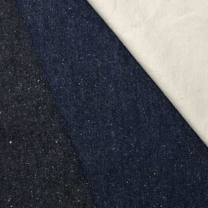 Rakuten - 【アパレル生地】 コットン シルク ネップ デニム【CLT504】服作り 2m以上50cm単位 切り売り 生地 全3色 115cm幅