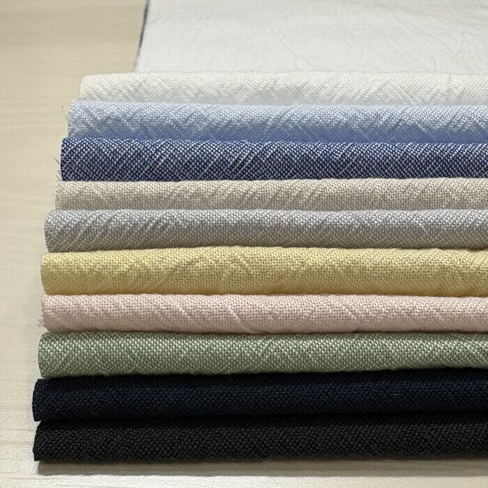 Fabric, Cloths - 【アパレル生地】 さらっとした オーガニックコットン 40オックス ダブルウォッシュ加工 生地 【TRD2062】 服作り 2m以上 50cm単位 切り売り 全10色 112cm幅