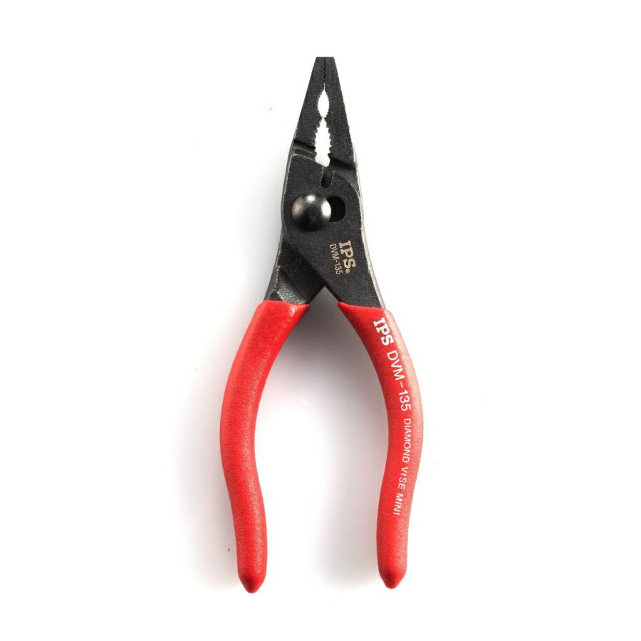Rakuten - IPS IPS PLIERS ダイヤモンドバイスミニ DVM-135 プライヤー 135mm 2段階調整 最大口開き15mm 黒染め 精密作業 配線作業 ホビー