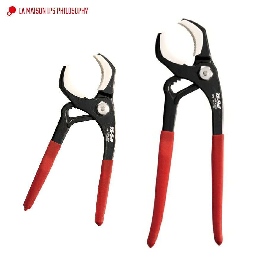 【IPSまとめ買いで最大2000円OFF】IPS PLIERS ソフトタッチワイド WL-220S WL-270S キズ防止樹脂付き バネ内蔵 ウォーターポンププライヤ ワイド 220mm 270mm 最大口開き幅70mm 口幅8段階調節 パイプ修理 蓋開け 水回り カチオン電着塗装