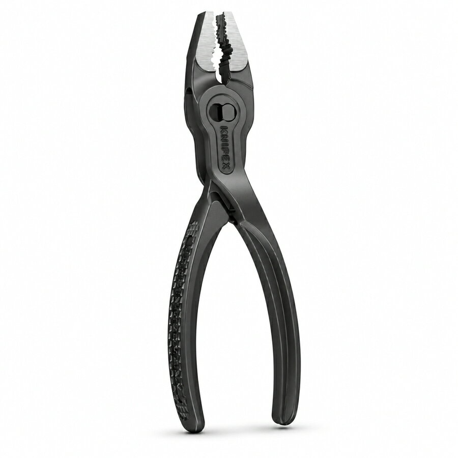 KNIPEX クニペックス TwinGrip XS ツイングリップXS 8200-100 100mm フロント サイドグリッププライヤー ネジザウルス型 ネジつかみ 摩耗したネジ ボルト ナット 緩める 小型 コンパクト プライヤー
