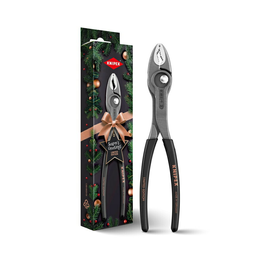 KNIPEX (クニペックス) スリップジョイントプライヤー ツイングリップ 8201-200S02 XMAS 2025 Limited Edition ブラッ...