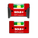 SOLA (ソラ) コンパクト水平器 GO! magnetic 1621101 / ベルトクリップホルダー付き GO! magnetic Clip 1621201