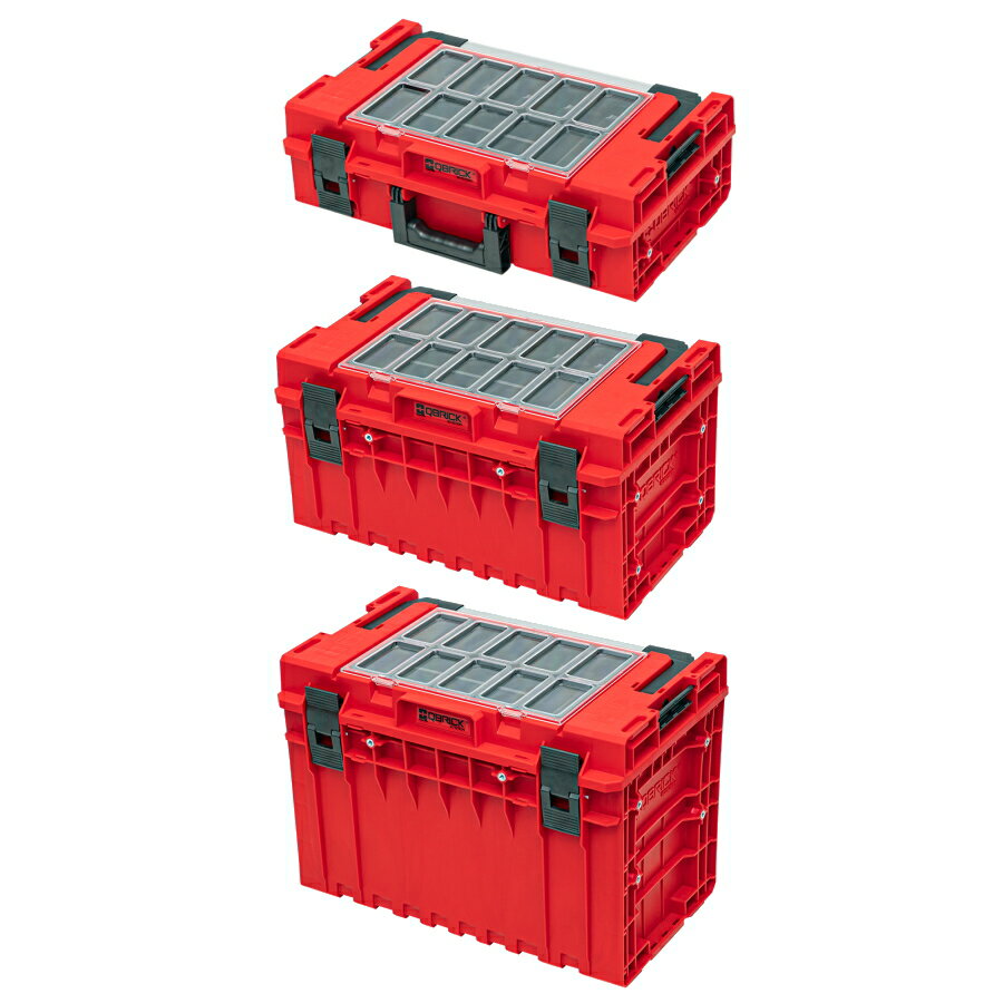 PATROL QBRICK ONE 2.0 ツールボックス 赤 Expertシリーズ Sサイズ SKRQ200E2CCZEPG003 / Mサイズ SKRQ350E2CCZEPG003 / Lサイズ SKRQ450E2CCZEPG003 IP66 防水防塵機能 工具箱 モジュール式