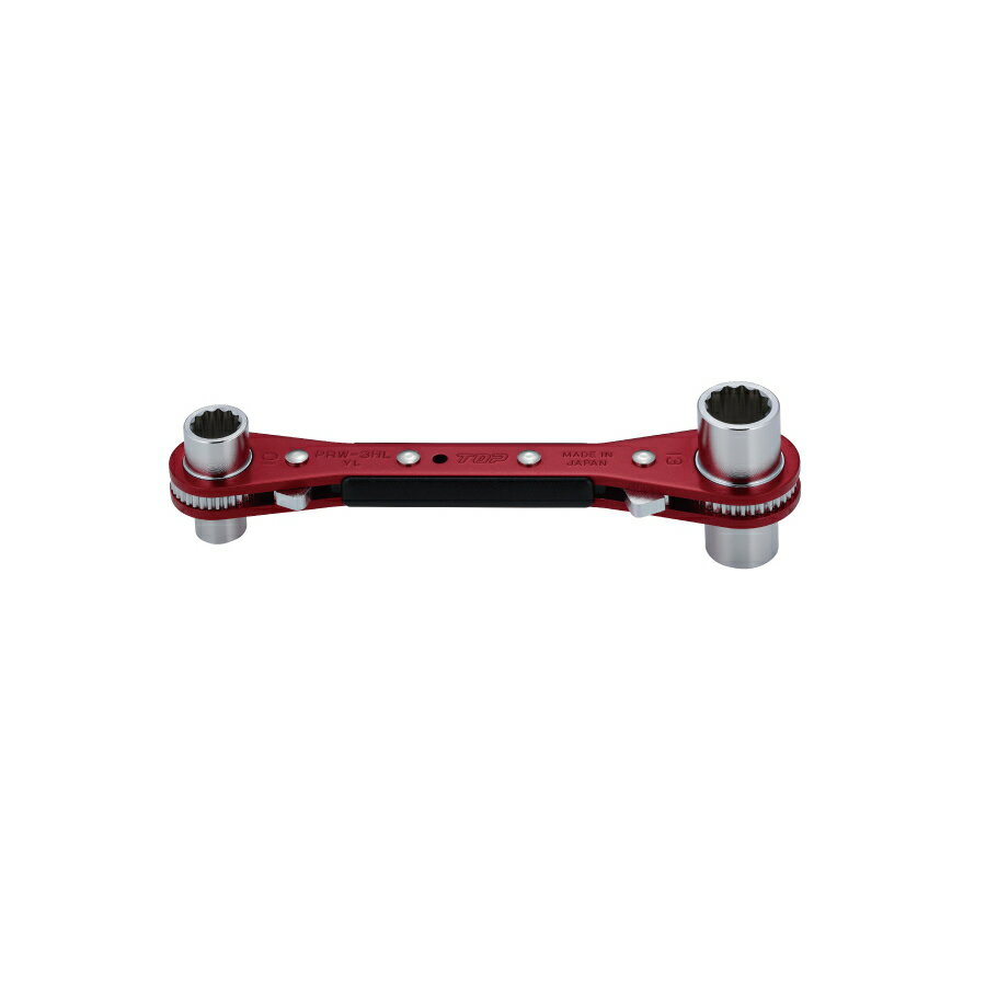 Rakuten - TOP工業 (トップ工業) ハイラッチ PRW-3HL ロング4サイズ板ラチェットレンチ ギア数36 本締め可能 アルマイト処理 8mm 10mm 12mm 13mm