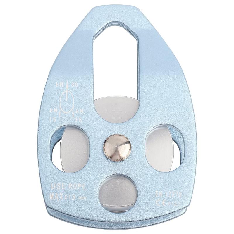 クライミングプーリー 登山プーリー 15mmロープ用 32KN 軽量 耐摩耗性 汎用 シングル滑車 探検/クライ..