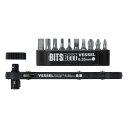 ベッセル(VEEL) 板ラチェット ドライバーセット (プラス、マイナス、ヘックスビット 10本付) TD-70