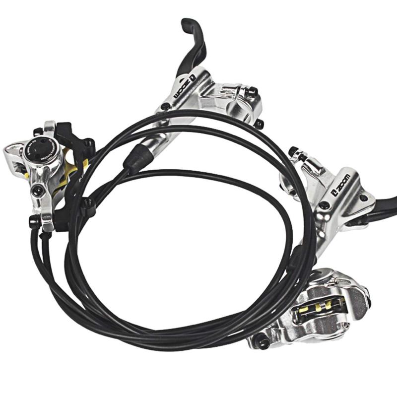 自転車ブレーキレバー 左右レバーセット800/1400ミリメートルB自転車の油圧ディスクブレーキセットフロントとリアのバイクパーツ 2