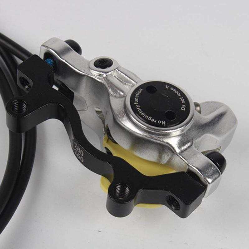 自転車ブレーキレバー 左右レバーセット800/1400ミリメートルB自転車の油圧ディスクブレーキセットフロントとリアのバイクパーツ 3