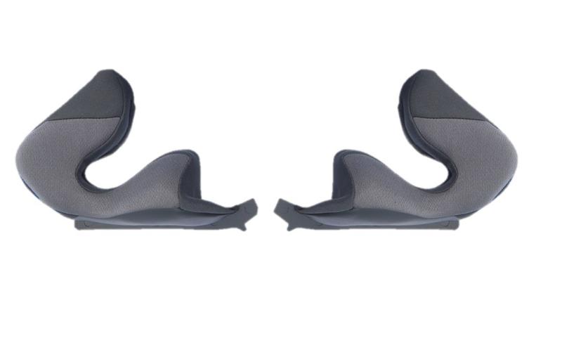 オージーケーカブト(OGK KABUTO) バイク用 ヘルメットパーツ EXCEED チークパッドセット ダークグレー 30mm(S・L) 4186105
