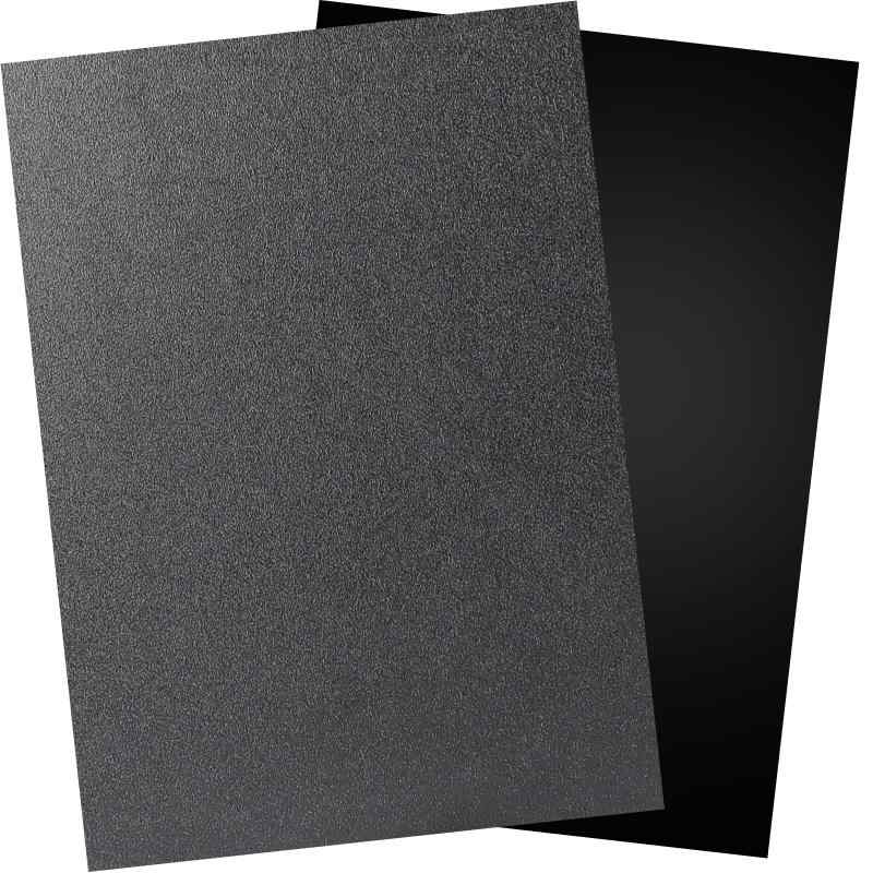 DERENYI ABS板 プラ板 黒 2枚入り長さ40cm×幅30cm×厚さ3mm プラスチック板 塩ビ板 片面つや消し 模型製..