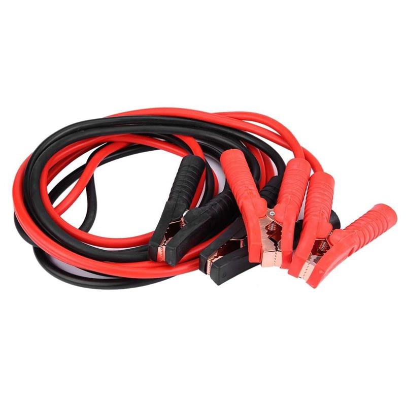 ブースターケーブル 4M 12V/24V対応 軽自動車から大型車・トラックまで対応 エンジン始動 故障車救援 高耐久性 耐熱防寒仕様 バッテリー充電用 収納バッグ付き