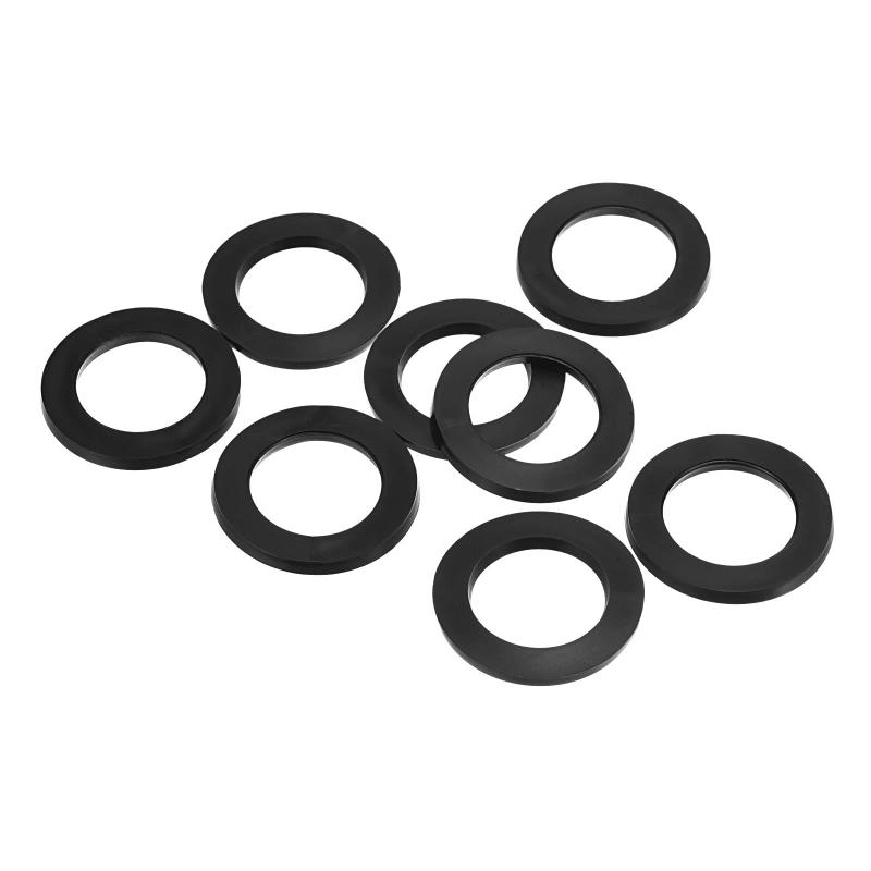 樂天商城 - M20 ラバーフラットワッシャー 8パック入り 20mm内径 30mm外径 2.5mm厚さ シールスペーサーガスケットリング 蛇口パイプ 水道ホース ファスナーボルト用 黒