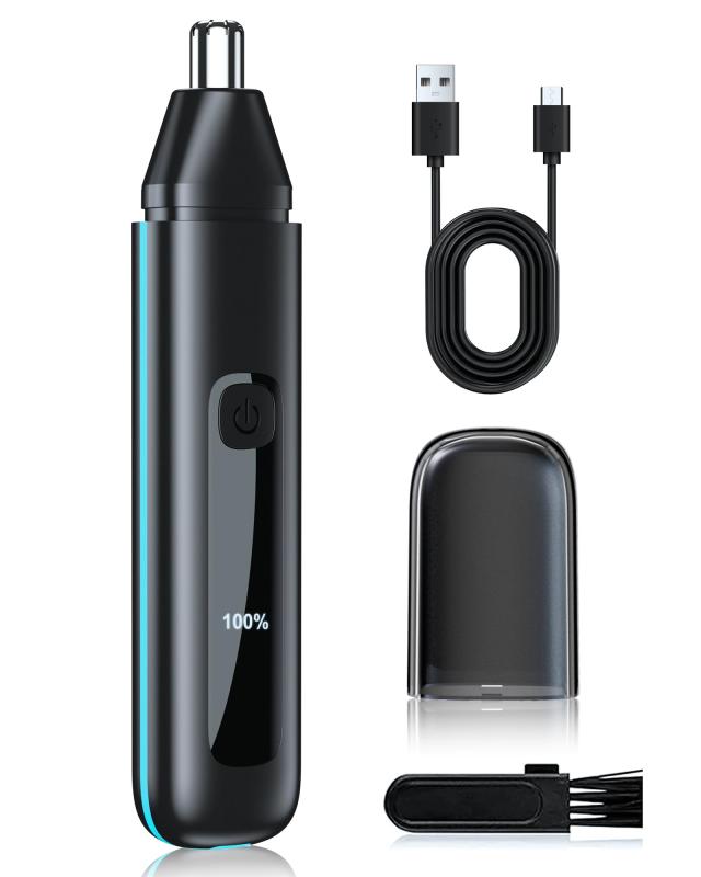 鼻毛カッター メンズ 鼻毛切り 小型 電動 レディース エチケットカッター LCD画面 1台多役 眉毛 耳毛 切り 男性 水洗い可能 電動シェーバー はな毛カッター 低騒音 IPX7防水 Type-c充電式 軽量