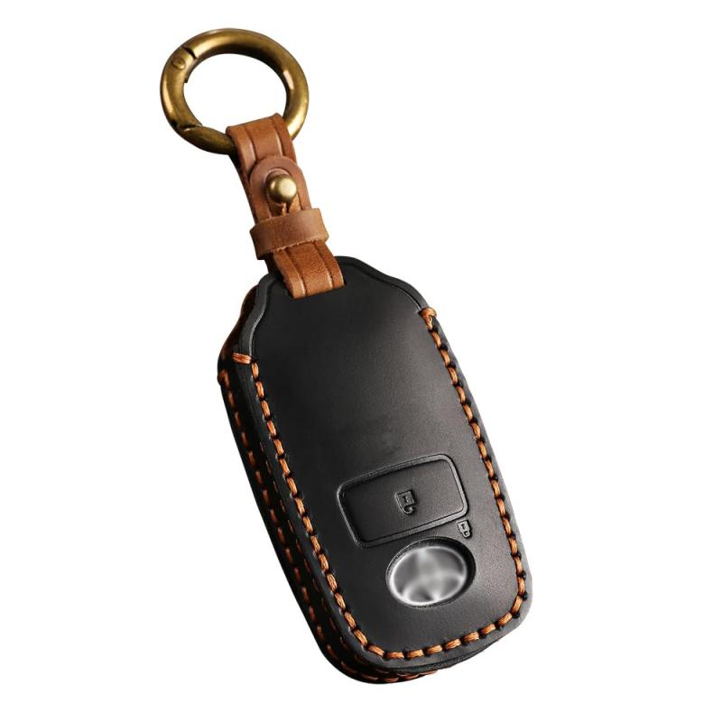 トヨタ ライズ ダイハツ ロッキー 用キーケース 新型タフト タント 新型ルーミー トール レザー製キーカバー RAIZE ROCKY TAFT 革製 キーホルダー (ブラックA)