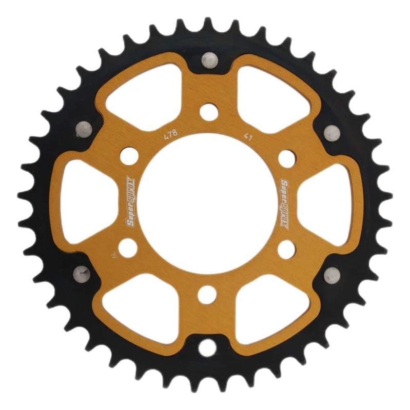 スーパースプロックス(Supersprox) ドリブン スプロケット リア ステルス (STEALTH) アルミ&スチール 50T ゴールド RST-478:50-GLD NINJA400/R 11-17・NINJA650 17-19・Z650
